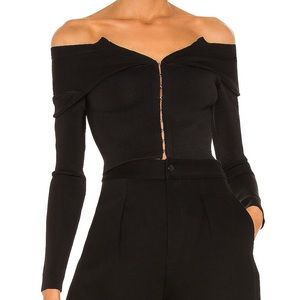 Dion Lee Open Neck Bustier in Black